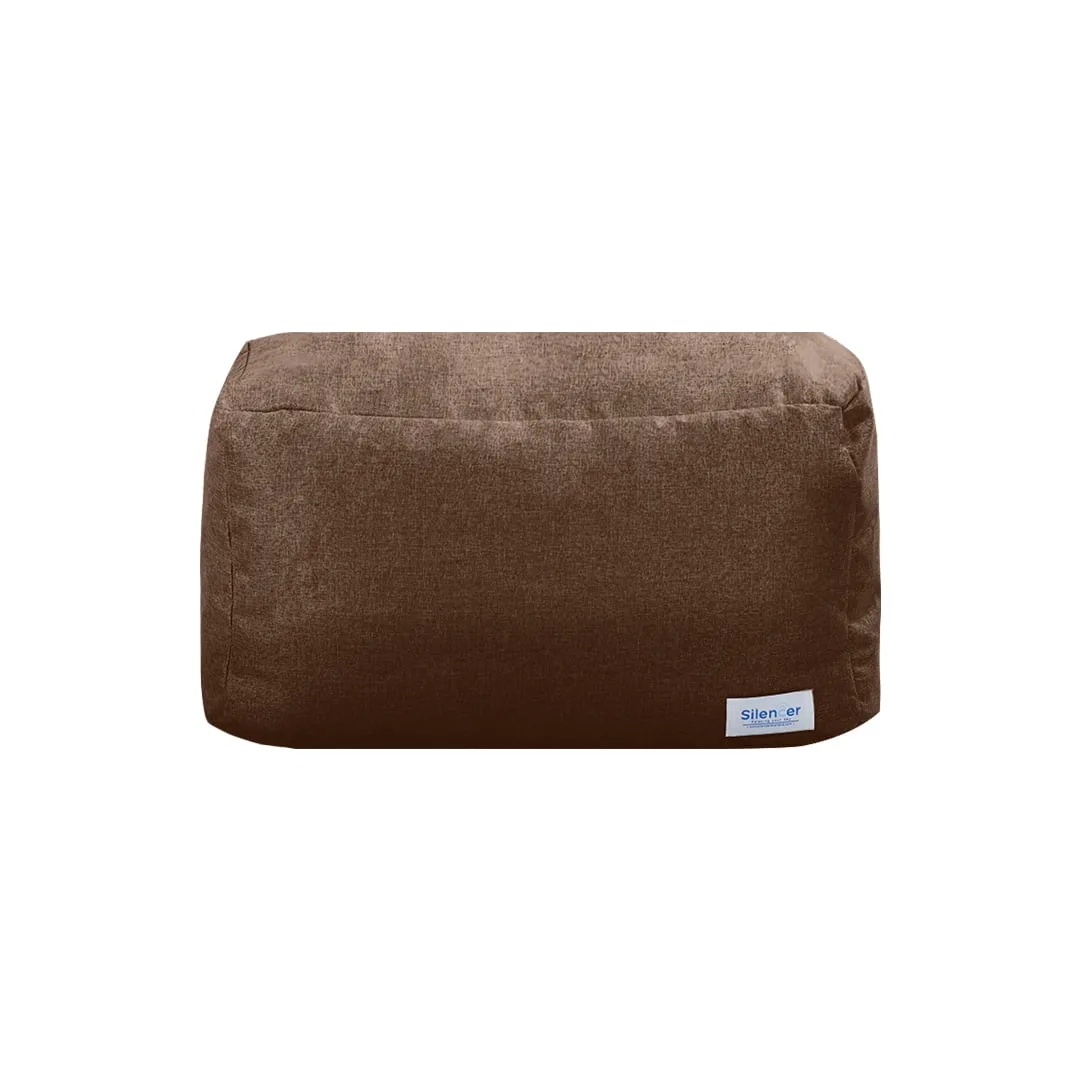 Footrest Linen เหลี่ยม น้ำตาล