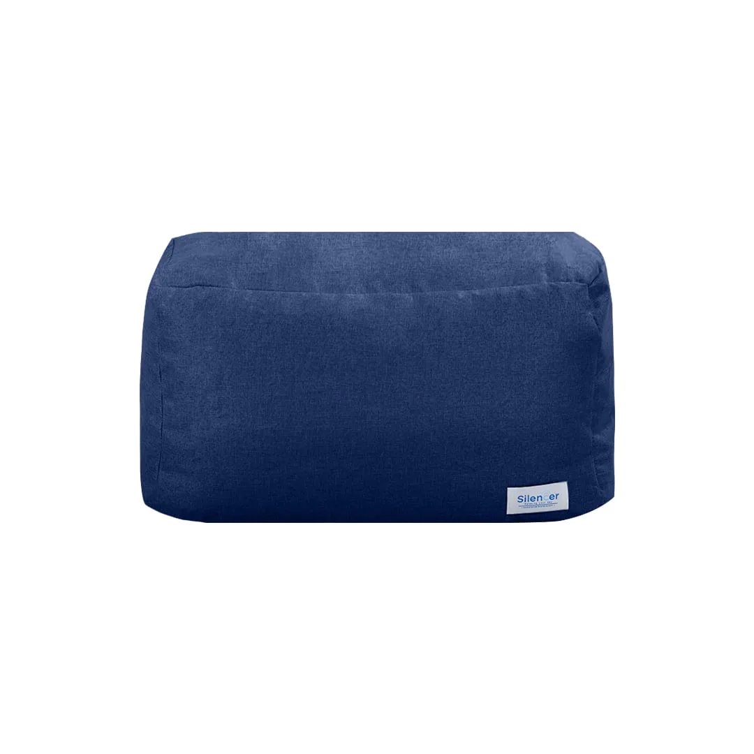 Footrest Linen เหลี่ยม น้ำเงิน