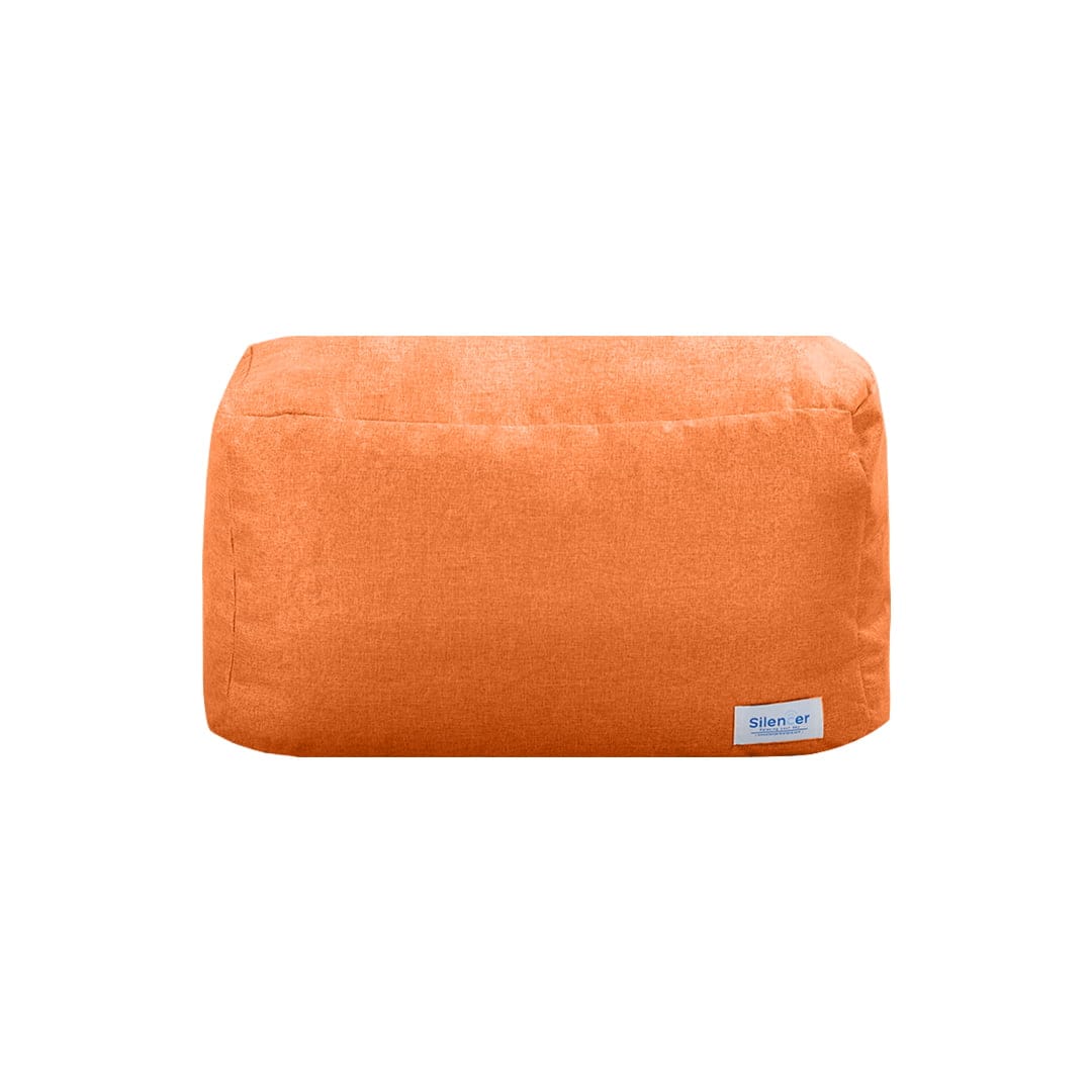 Footrest Linen เหลี่ยม ส้ม