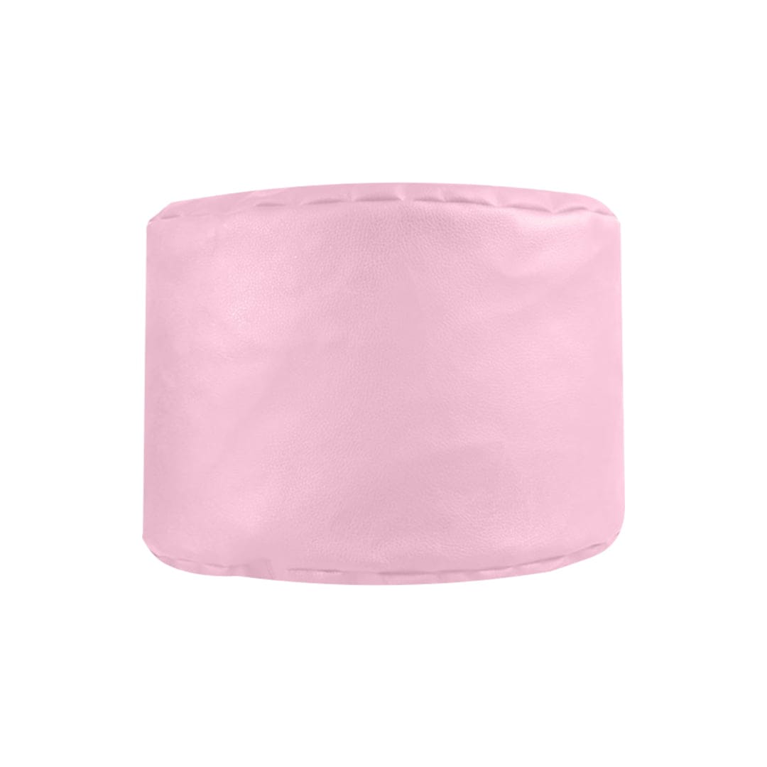 Footrest PU กลม ชมพูพาสเทล