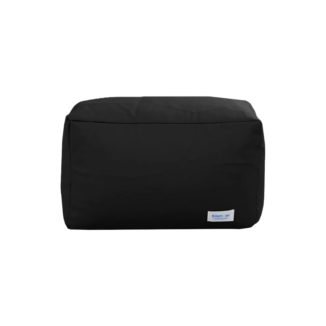 Footrest PU เหลี่ยม ดำ