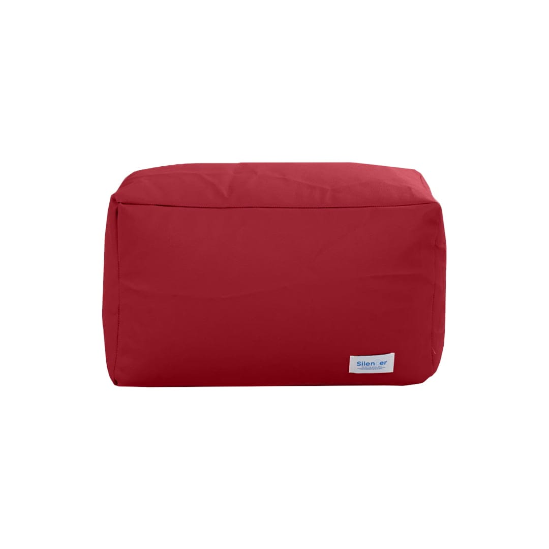 Footrest PU เหลี่ยม แดง