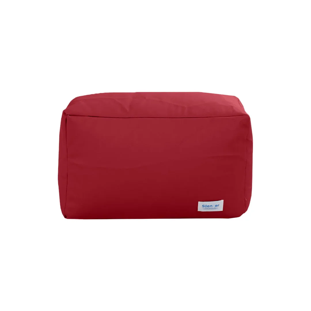 Footrest PU เหลี่ยม แดง