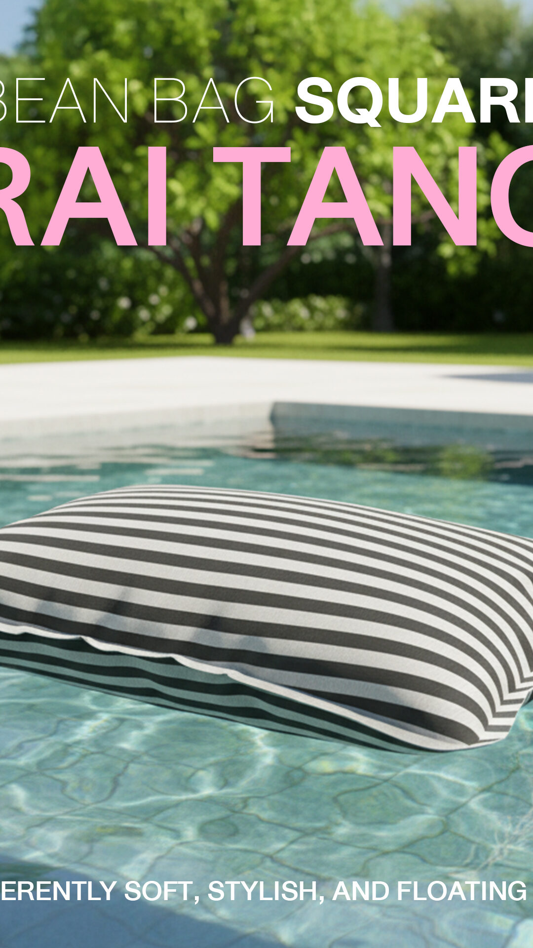 บีนแบค รุ่นสี่เหลี่ยมผืนผ้าลายทาง