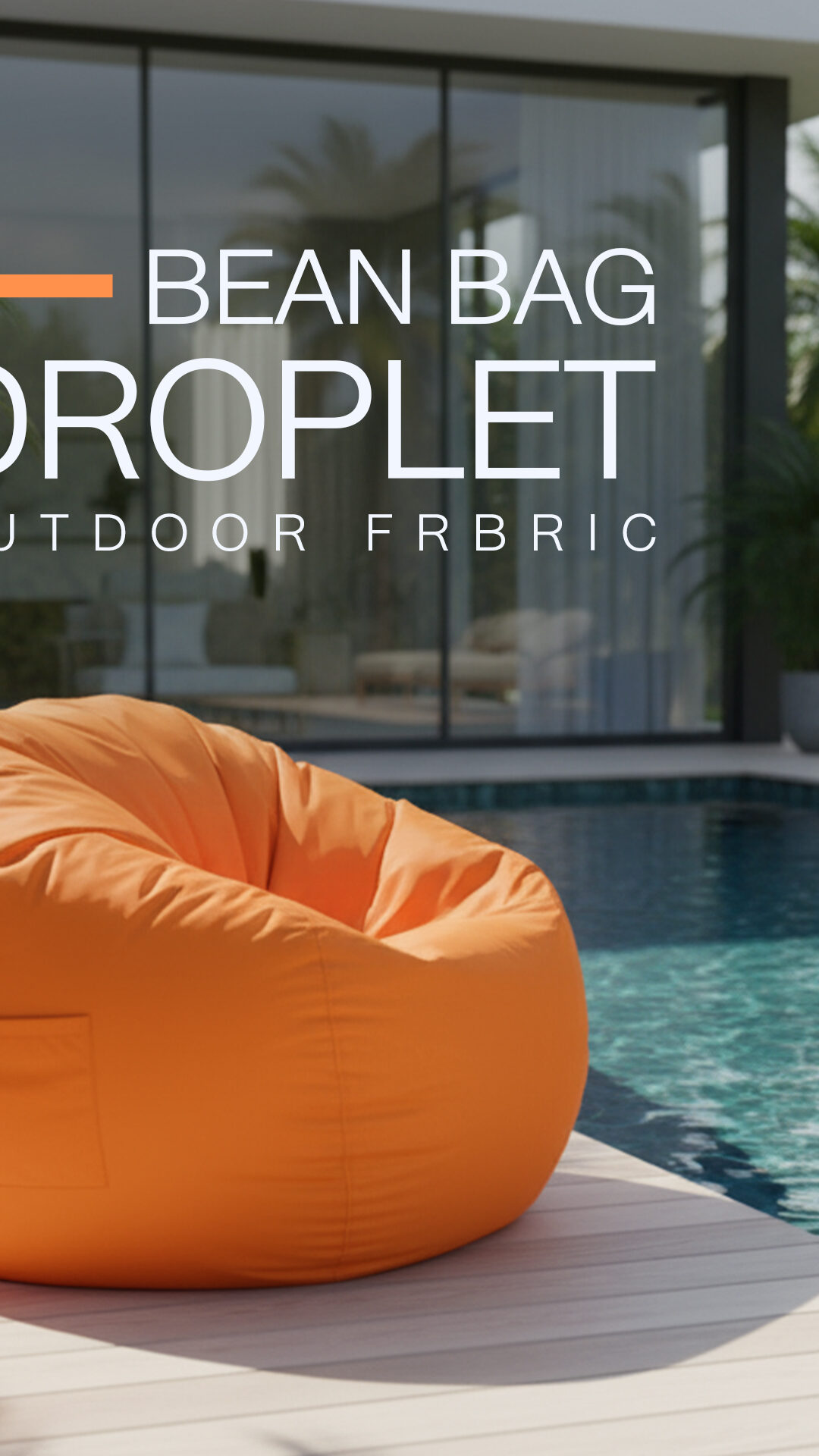 บีนแบค รุ่นหยดน้ำ (ผ้าเอาท์ดอร์)