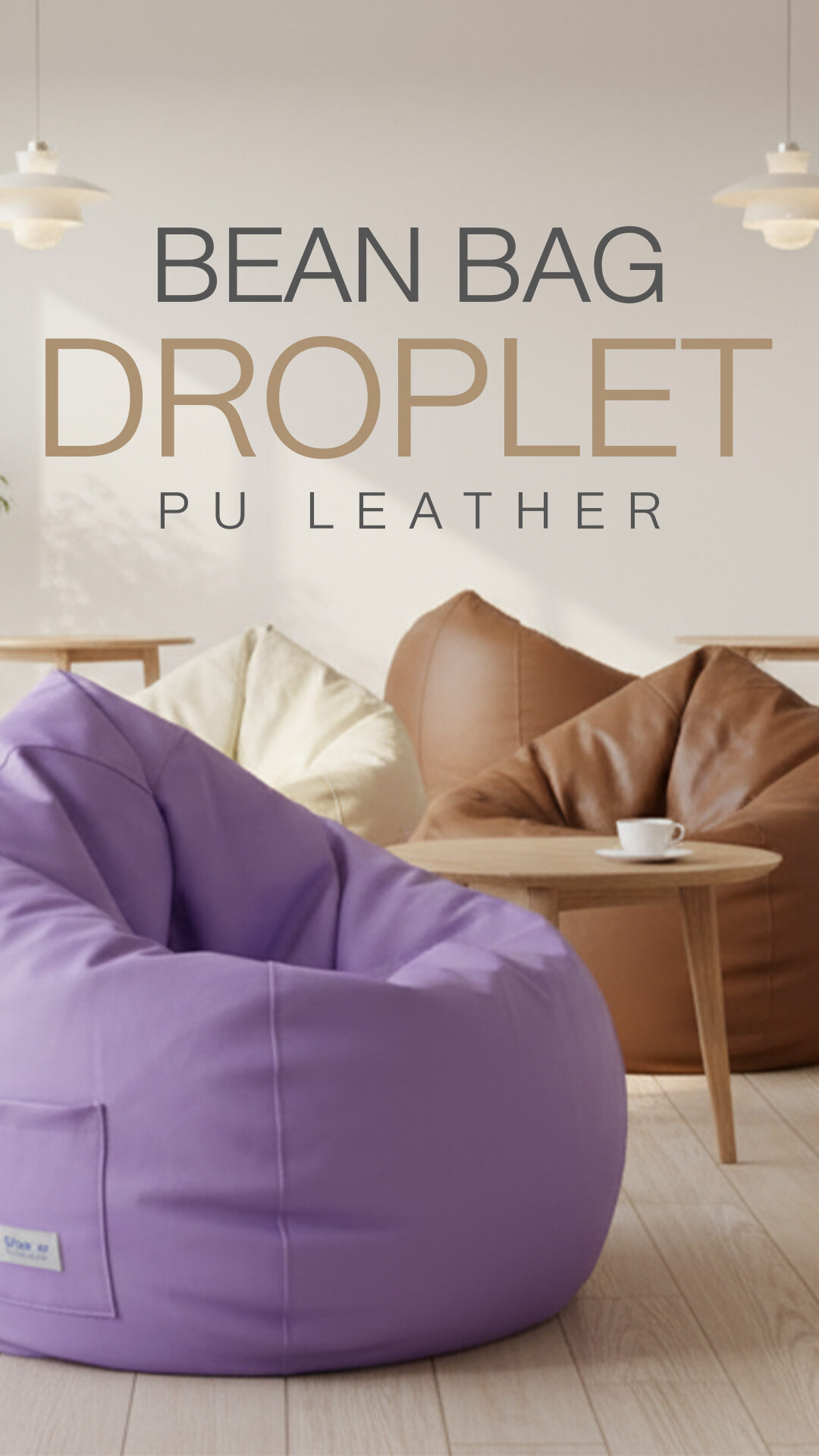 บีนแบค รุ่นหยดน้ำ (หนังพียู)