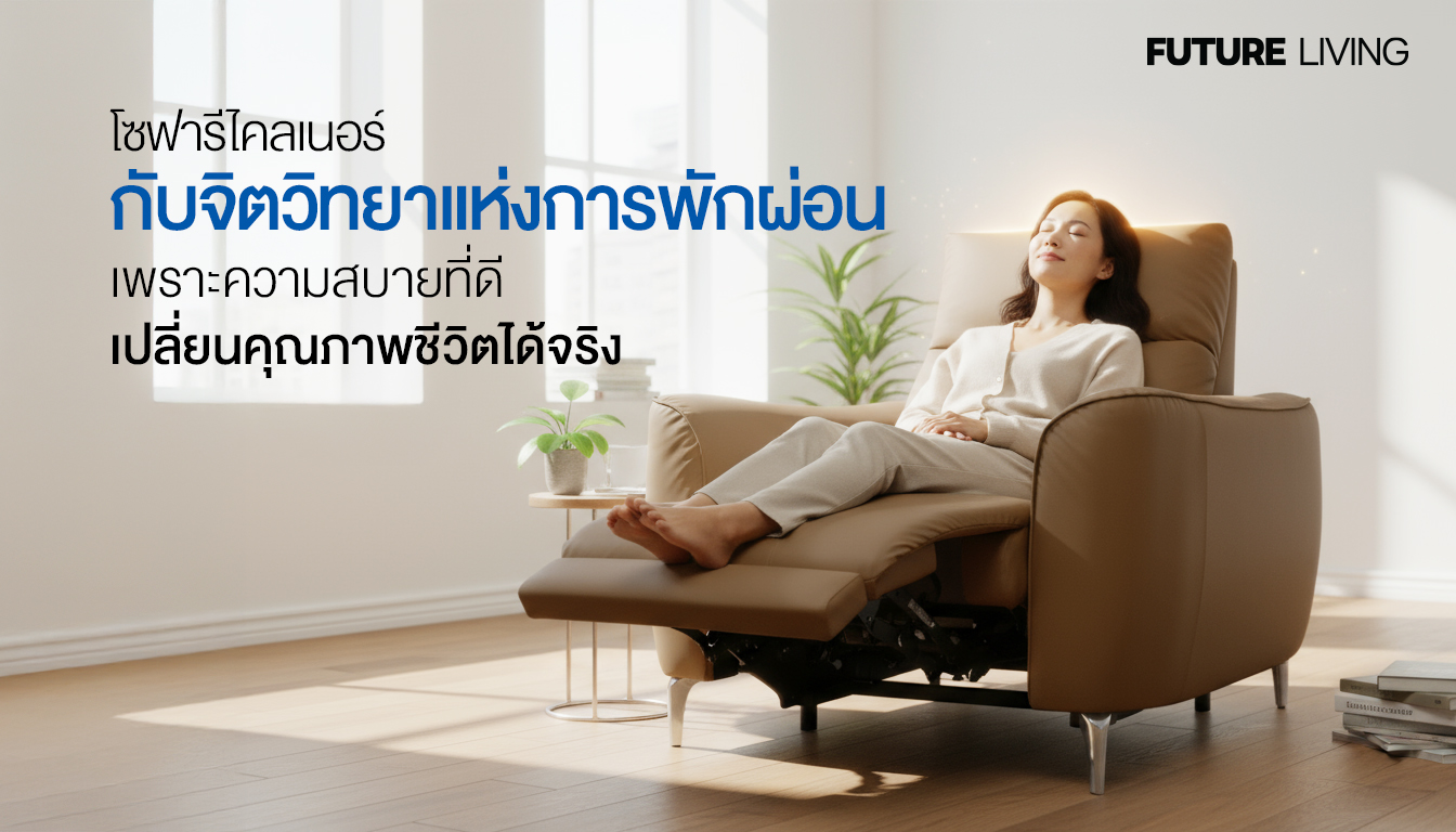 โซฟารีไคลเนอร์กับจิตวิทยาแห่งการพักผ่อน เพราะความสบายที่ดี เปลี่ยน ...