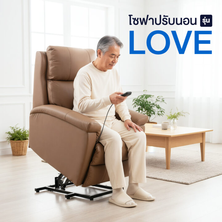 โซฟาปรับนอน 1 ที่นั่ง รุ่น LOVE