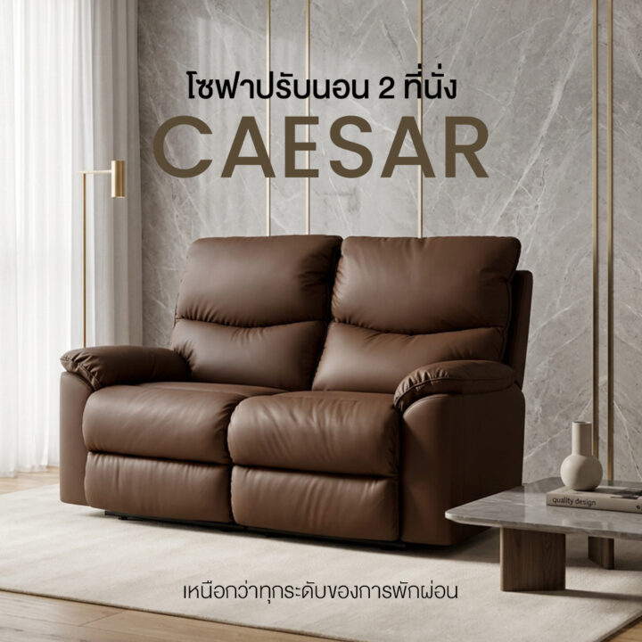 โซฟารีไคลเนอร์ 2 ที่นั่ง รุ่น Caesar