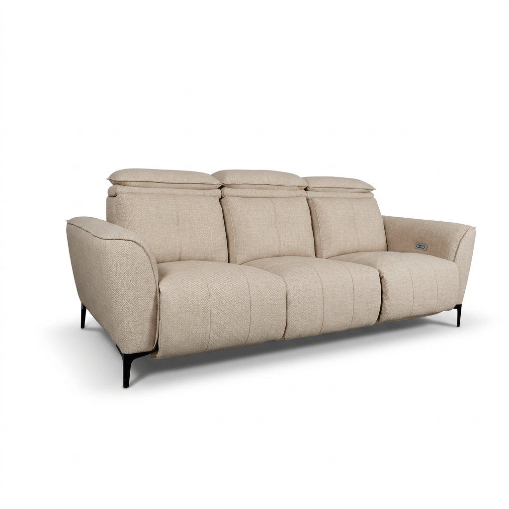 Milan3seatsLinen-ครีม