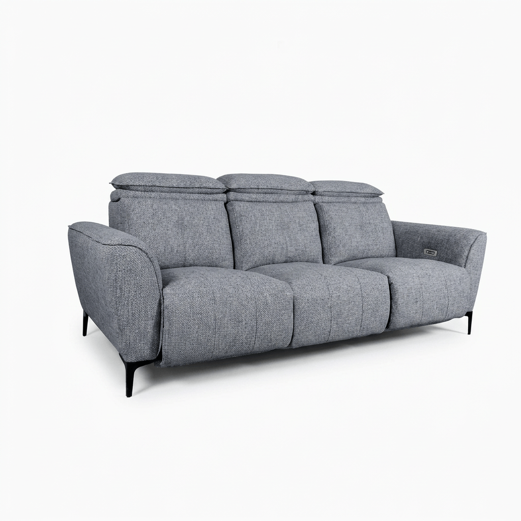 Milan3seatsLinen-เทาอ่อน