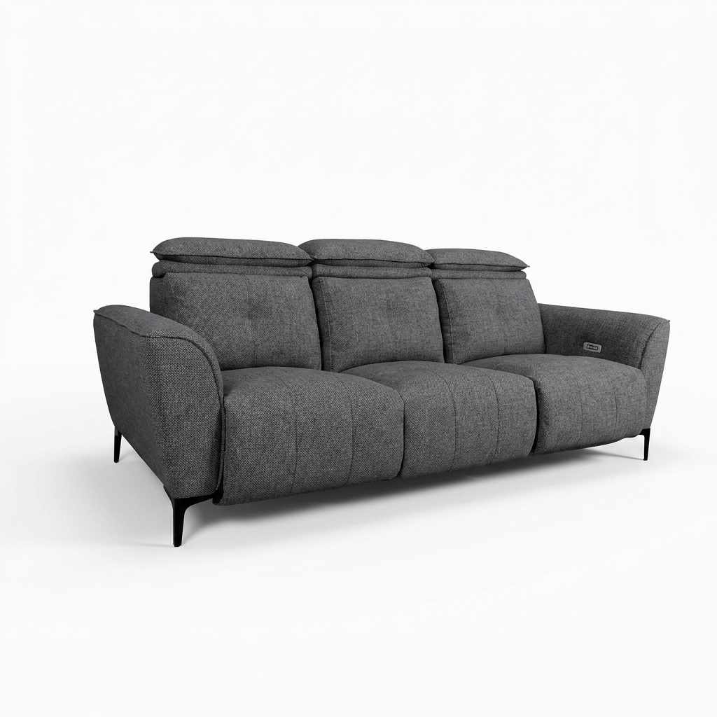 Milan3seatsLinen-เทาเข้ม
