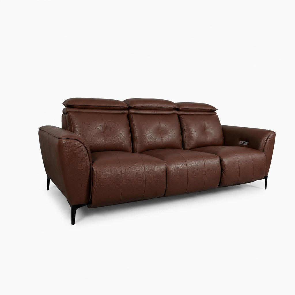 Milan3seatsPU-น้ำตาล