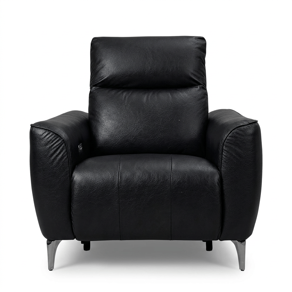 Rome1seatFull Grain-ดำ