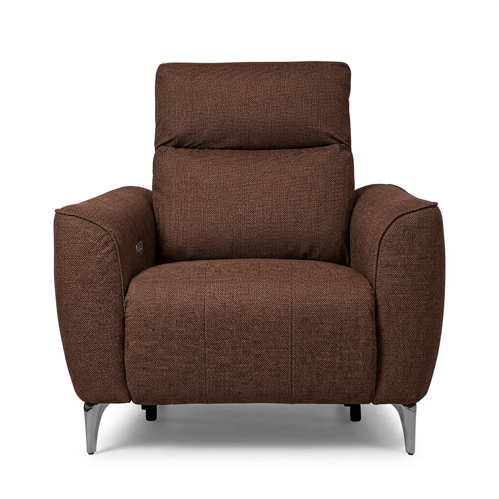 Rome1seatLinen-น้ำตาล