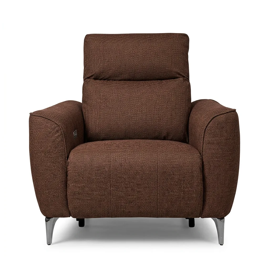 Rome1seatLinen-น้ำตาล