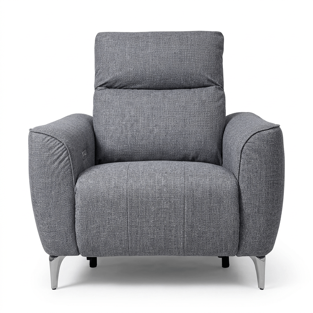 Rome1seatLinen-เทาอ่อน