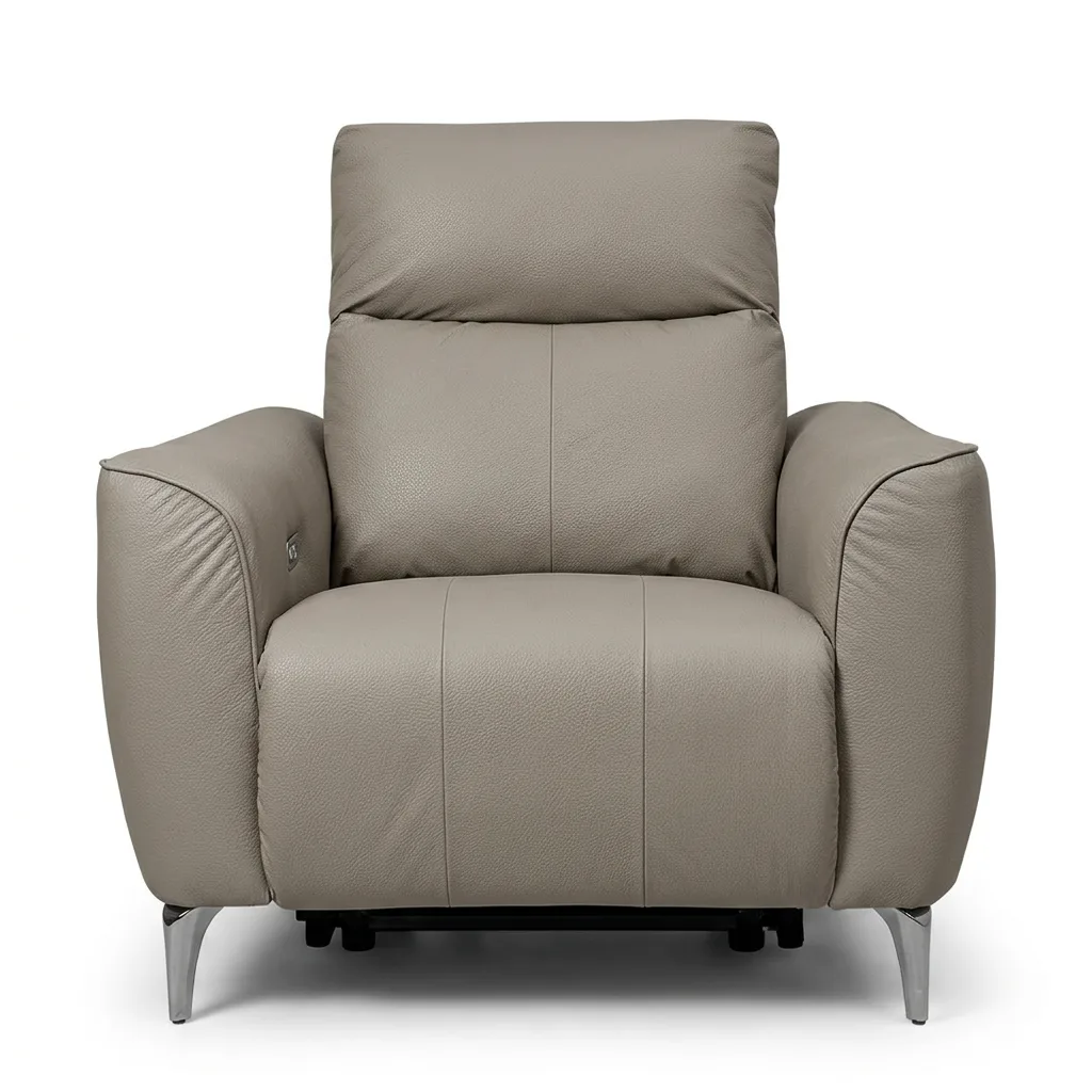 Rome1seatPremium-เทาอ่อน