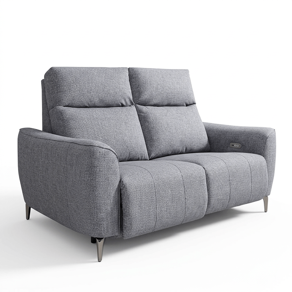 Rome2seatLinen-เทาอ่อน