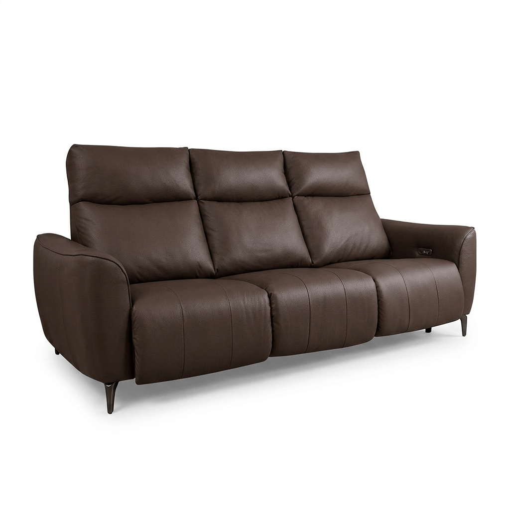 Rome3seatPremium-น้ำตาลเข้ม