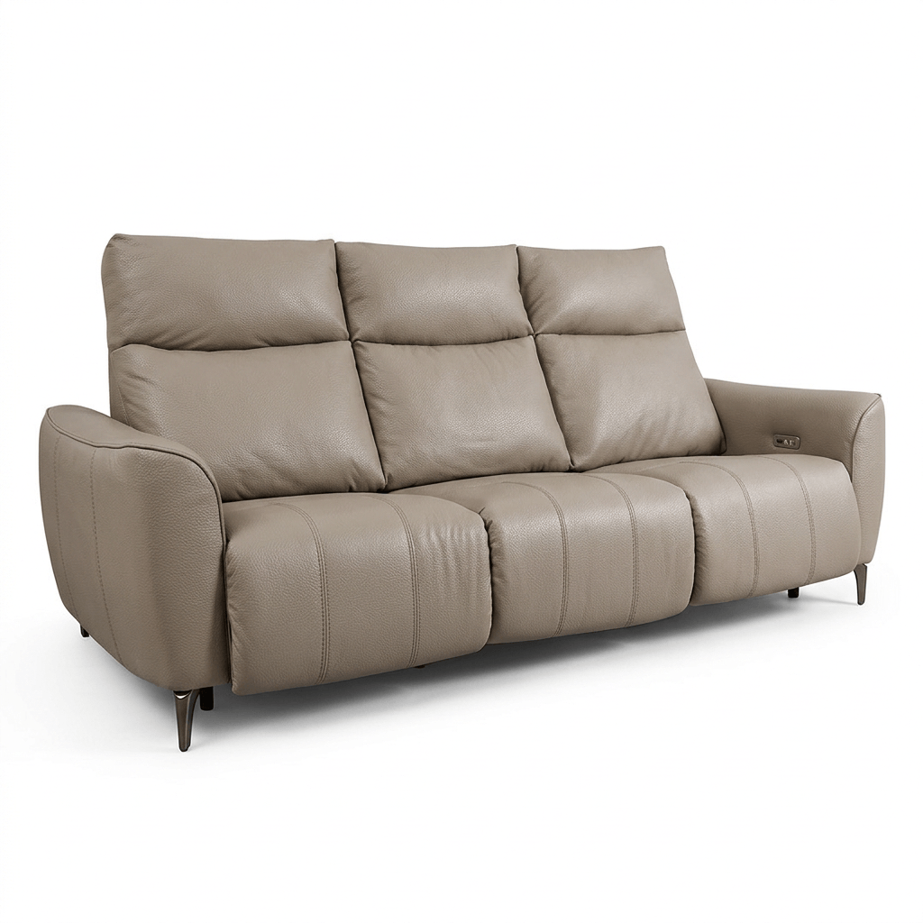 Rome3seatPremium-เทาอ่อน