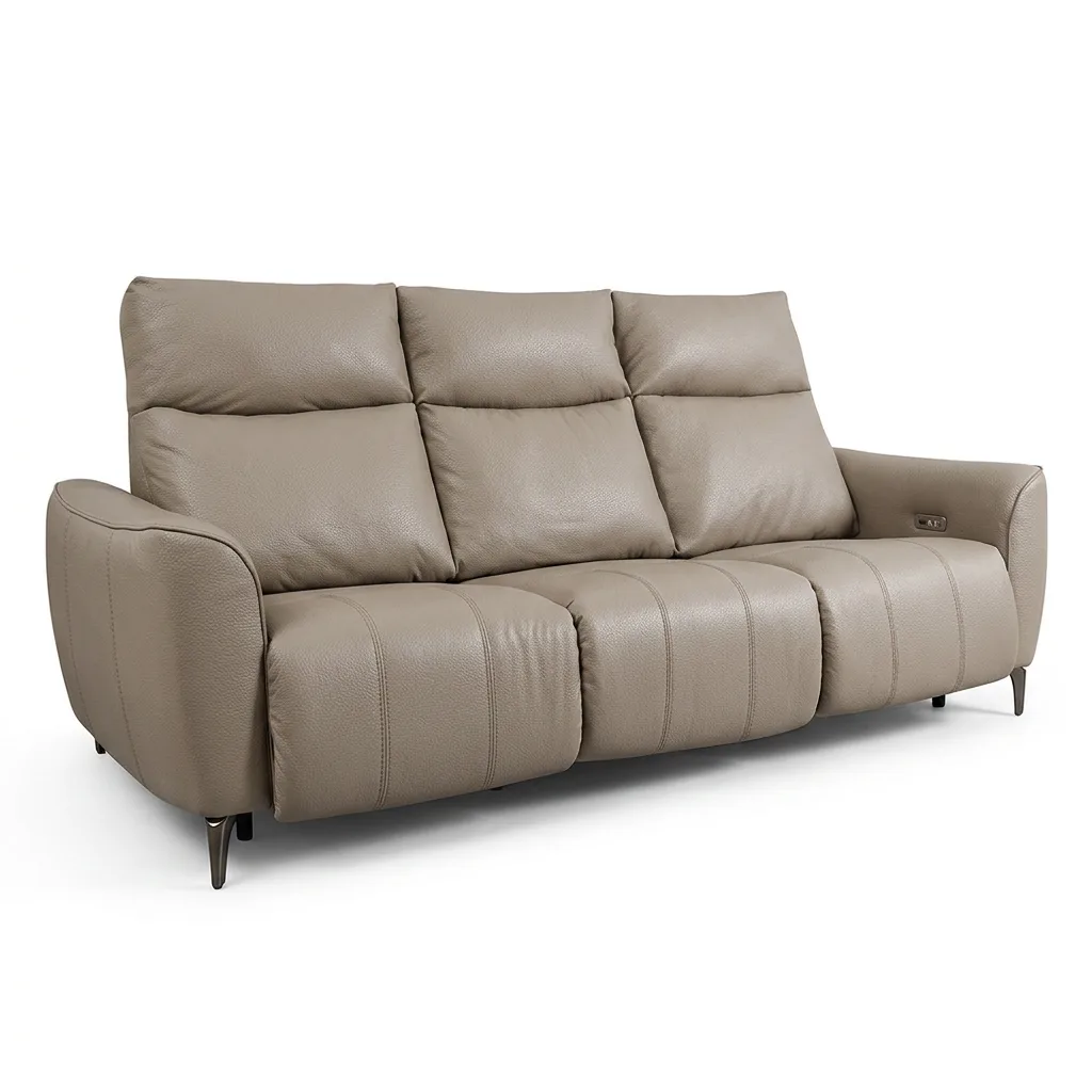 Rome3seatPremium-เทาอ่อน