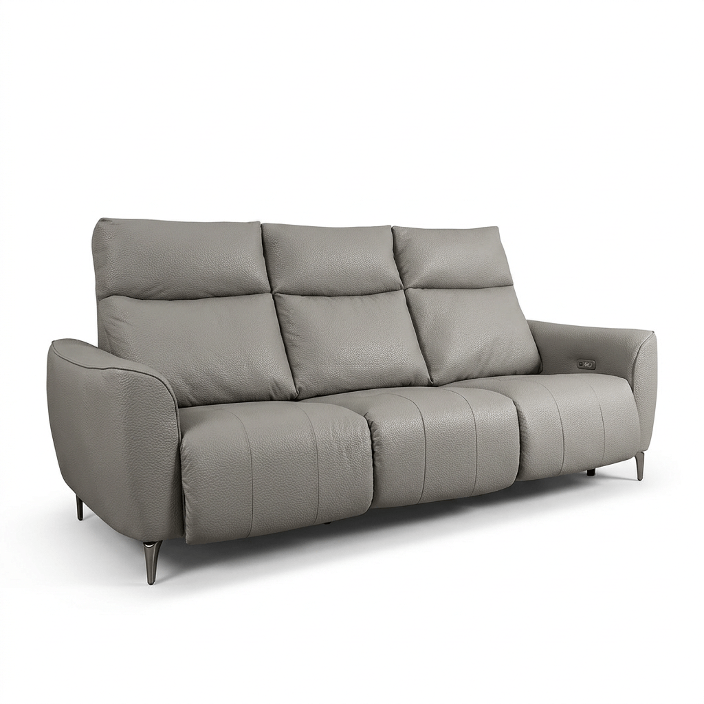 Rome3seatTopGrain-นอร์ดิกเกรย์