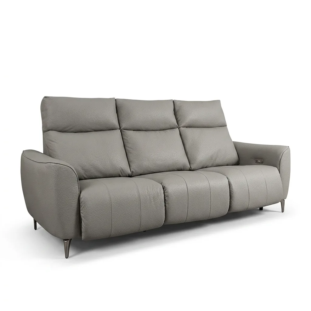 Rome3seatTopGrain-นอร์ดิกเกรย์