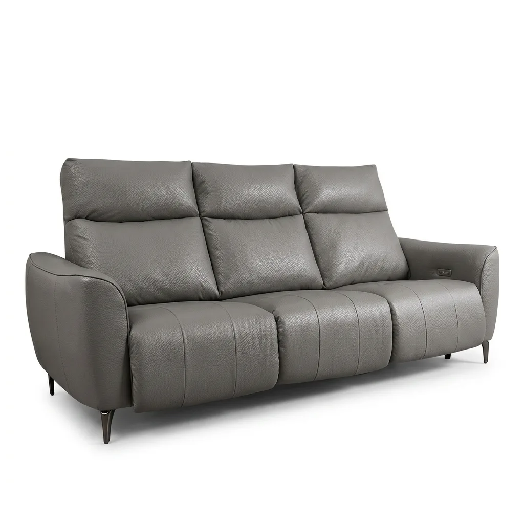 Rome3seatTopGrain-เบจ