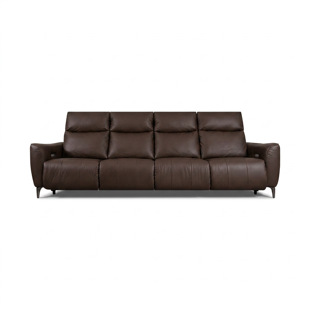 Rome4seatTopGrain-น้ำตาล